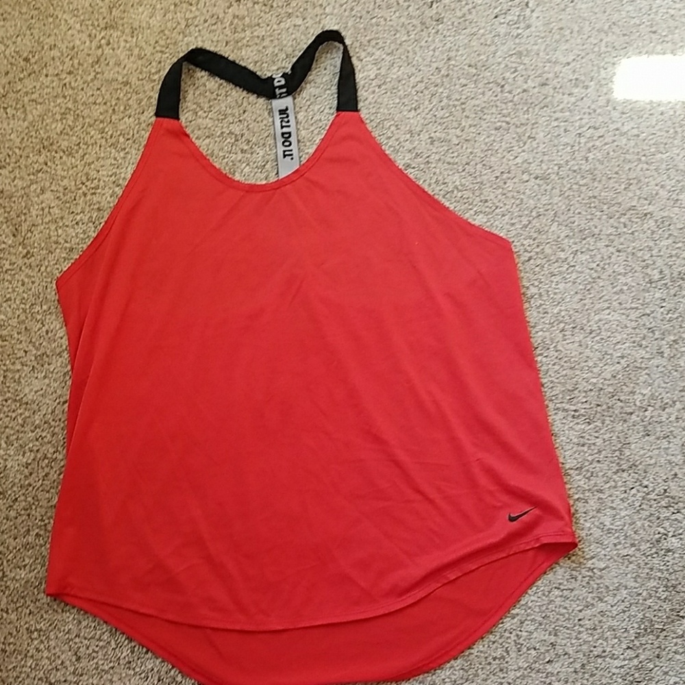 Nike loose orange athletic tank